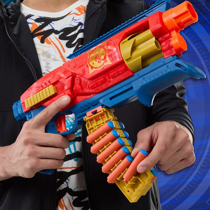 Nerf Loadout Shadowspeed Recon Blaster, 14-Dart Storage Attachment Accessory, 6-Dart Revolving Cylinder, 14 Nerf N1 Darts, Kids Toys & Gifts, Ages 8+