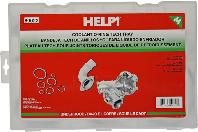Dorman 80022 Coolant O-Ring Tech Tray, 60 Piece
