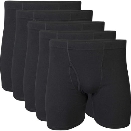 Gildan Men's Underwear Covered Waistband Boxer Bri