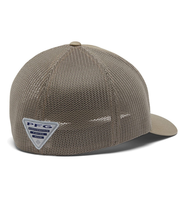 Gorra de malla PFG Fish Flag de Columbia Unisex - High, Tusk, XXL