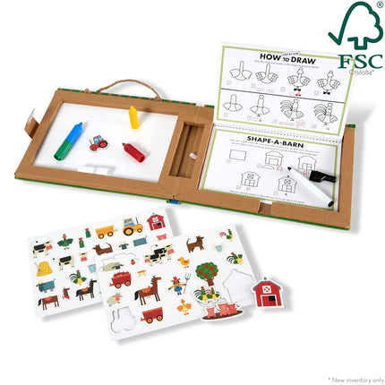 Play, Draw, Create - Farm Fun [Toy] [Sep 24, 2019] Melissa & Doug