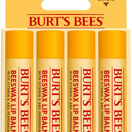 Burt's Bees Beeswax Lip Balm Pack, 0.15 oz / 4.25 