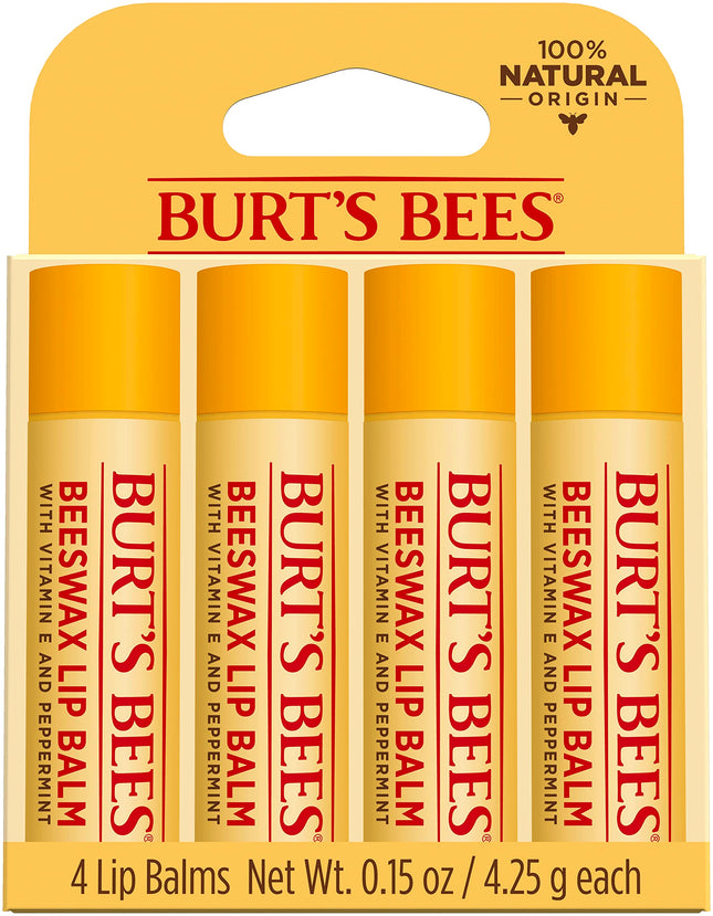Burt's Bees Beeswax Lip Balm Pack, 0.15 oz / 4.25 
