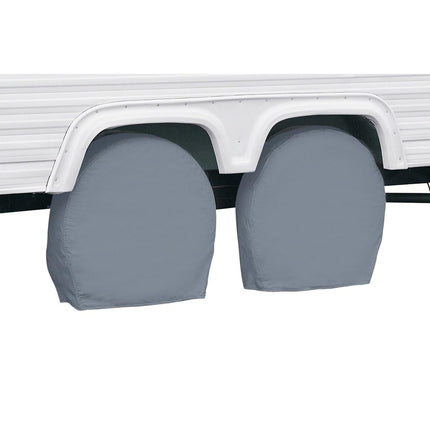 Clásico Accesorios Over Drive Fundas para Ruedas de RV, Ruedas de 37"-41" de Diámetro (autobús), 9.25" de Ancho de Neumático, Gris