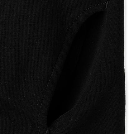 The Children's Place Boys' Long Sleeve Hooded Sweatshirt, Black Pullover, X-Small