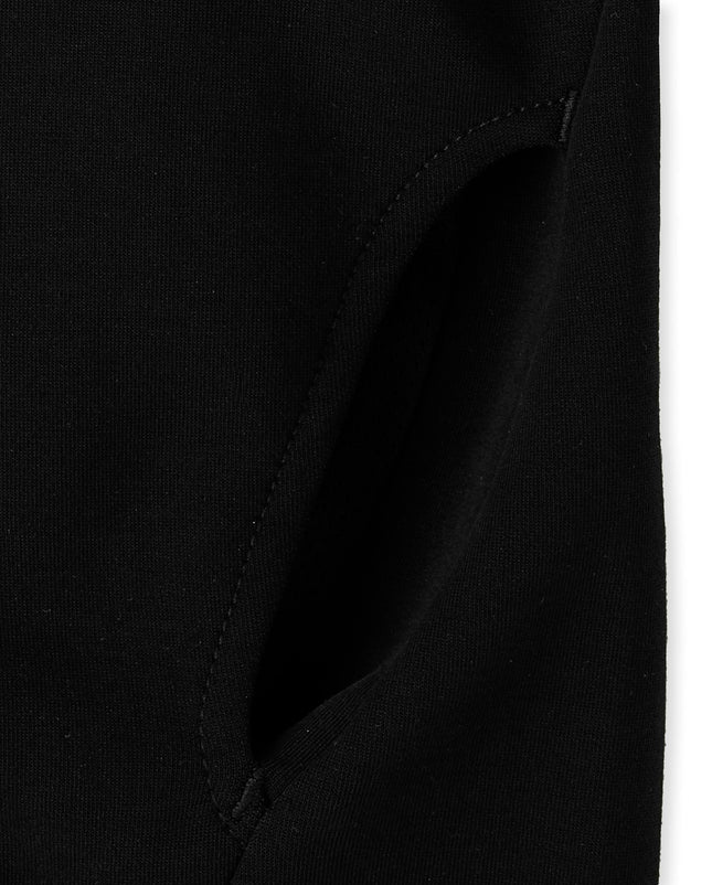 The Children's Place Boys' Long Sleeve Hooded Sweatshirt, Black Pullover, Medium