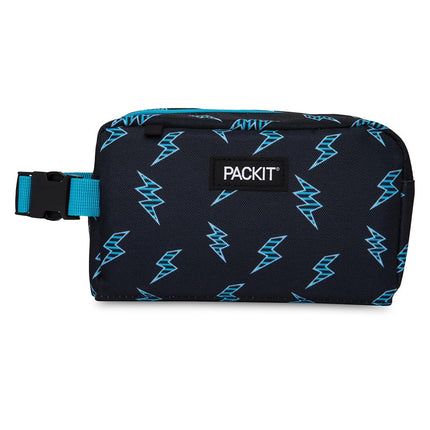 PackIt Freezable Snack Box, Striped Bolts, Built w