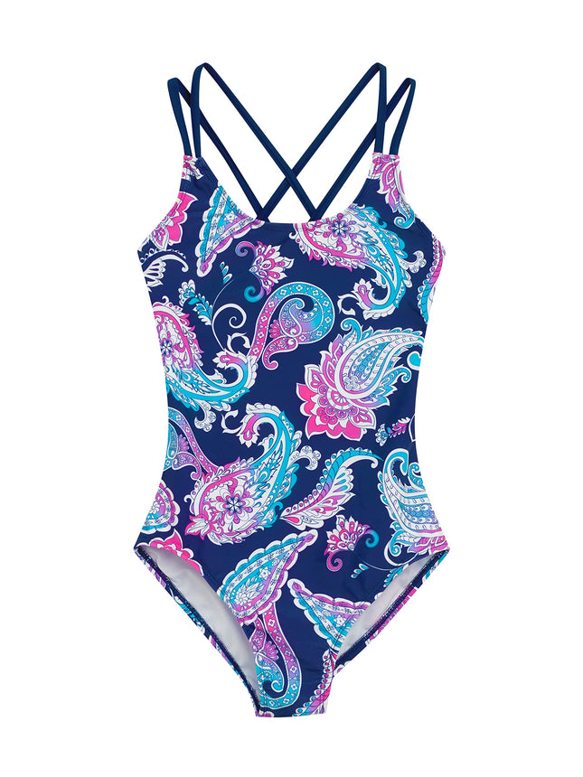 Kanu Surf Girls' Reese UPF 50+ Beach Sport Criss-C