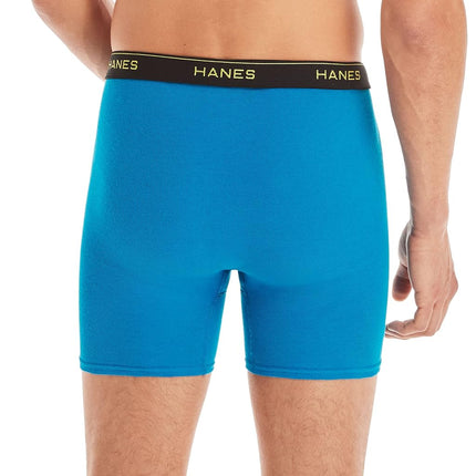 Hanes Men's Boxer Briefs, Soft and Breathable Cotton Underwear with ComfortFlex Waistband, Multipack, Striped Assorted - 6 Pack, 3X-Large