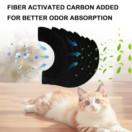 8 Pack Carbon Filters Compatible with Litter Robot 4