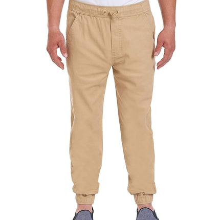 Nautica Young Men's Uniform Jogger Pant, Khaki, 28-30
