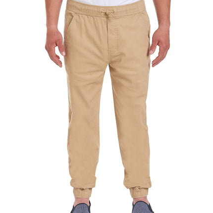 Nautica Young Men's Uniform Jogger Pant, Khaki, 28