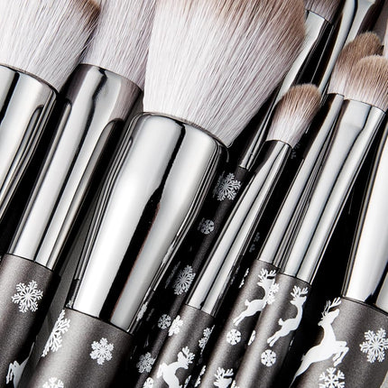 ENZO KEN Natural Goat Hair Makeup Brush Set Professional, Snowflake Cosmetic Brushes Makeup Set, Natural Makeup Brushes, Natural Bristle Makeup Brushes, Natural Hair Makeup Brushes Set Professional.
