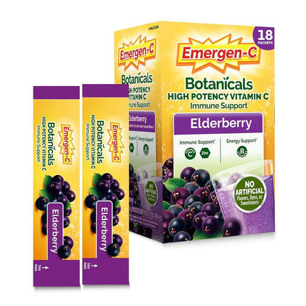 Emergen-C Elderberry Fizzy Drink Mix, Elderberry I
