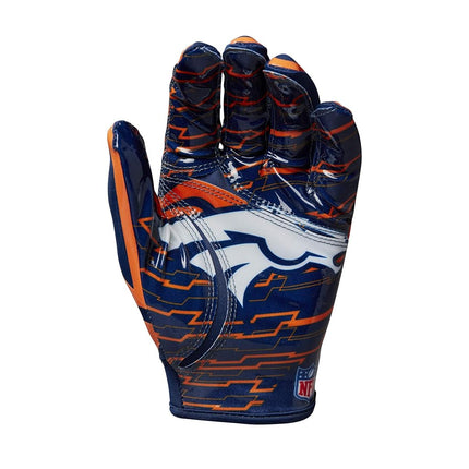 Gants de football ajustés extensibles NFL Wilson - Adulte, Broncos de Denver