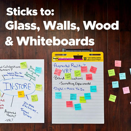 Post-it Super Sticky Easel Pad, 25 x 30 Inches, 30 Sheets/Pad, 6 Pads (561WL VAD 6PK), Large White Lined Premium Self Stick Flip Chart Paper