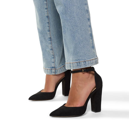 ALDO Women's Nicholes Block Heel Pumps, Black Other, 4 UK