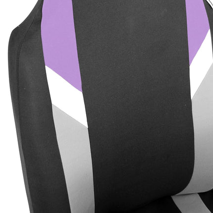 FH Group Front Set Cloth Car Seat Covers for Bucket Seats,1-Piece Seat Cover, Universal Fit, Airbag Compatible, SUV, Van Seat Cover, Purple