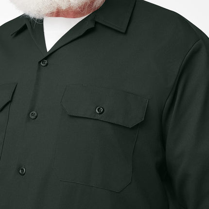 Dickies Men's Long Sleeve Work Shirt Trousers, Hunter Green, XL UK