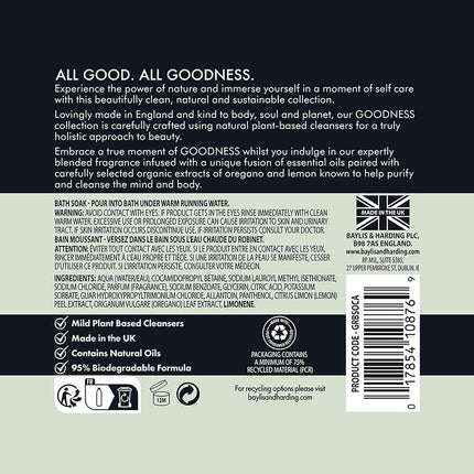 Baylis & Harding Goodness Natural Bath Soak 500ml 3 pack