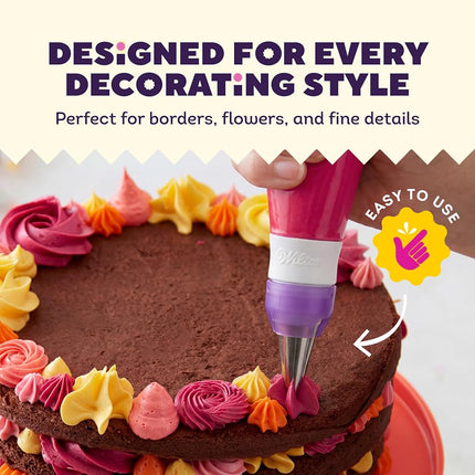 Wilton Master Cake Decorating Piping Tips Set, 55 Pieces