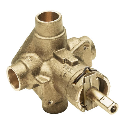 Moen 8370HD Commercial PosiTemp Pressure Balancing Shower Valve, 1/2-Inch CC, or Unfinished, 0.5