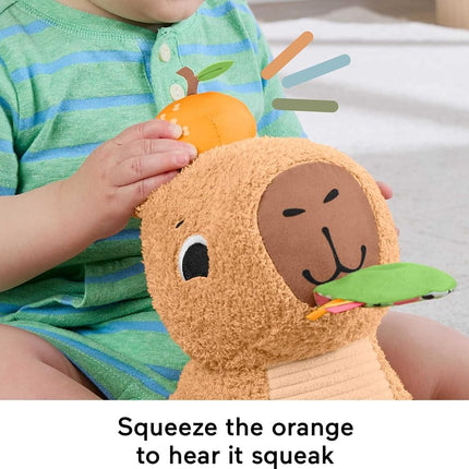 Fisher-Price Snuggly Snack Capybara Baby Toy