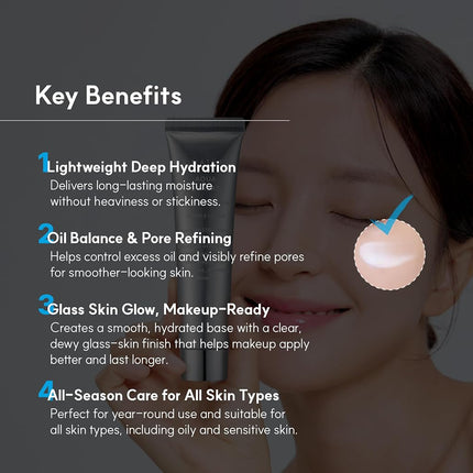 S.NATURE AQUA SQUALANE MOISTURIZING CREAM｜Inner Moisturizing, Fresh Absorbing, Moisture Glow｜2.70 fl.oz, 80ml