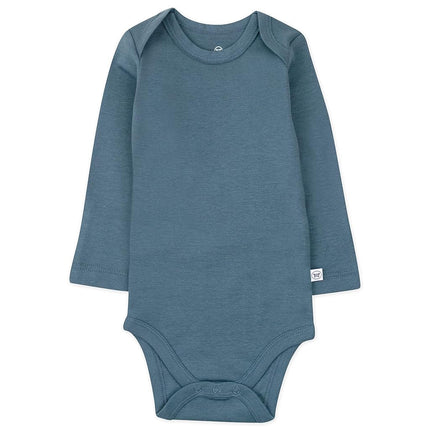 HonestBaby Lot de 5 bodys à manches longues pour bébés garçons, une pièce, 100 % coton biologique pour nourrissons garçons, unisexe, Morning Mountains, Nouveau-né