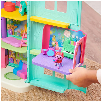 Gabby’s Dollhouse, Groovy Music Room with Daniel James Catnip Figure, 2 Accessories, 2 Furniture Pieces and 2 Deliveries, Kids’ Toys for Ages 3 and above