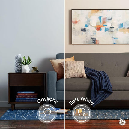 GE LED Light Bulbs, 40 Watt, Soft White, Decorative Bulbs, Frosted, Small Base (2 Pack)