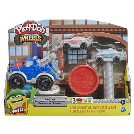 Play-Doh Wheels Tow Truck Toy for Children 3 Years and Up with 3 Non-Toxic Colours