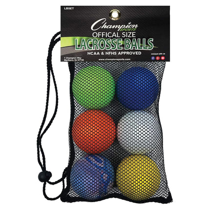 Champion Sports Official Lacrosse Ball Set