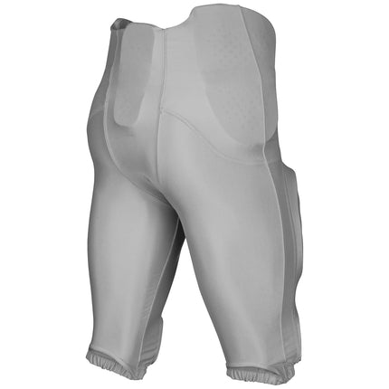 CHAMPRO Boys' Bootleg 2 Integrated Youth Football Pants with Built-in Pads Silver