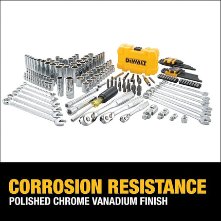 DEWALT DWMT73803 Mechanics Tools Kit and Socket Set, 168-Piece