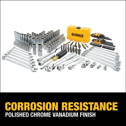 DEWALT DWMT73803 Mechanics Tools Kit and Socket Set, 168-Piece