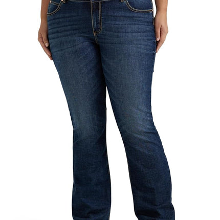 Wrangler Women's Retro Mid Rise Boot Cut Jean, Dar