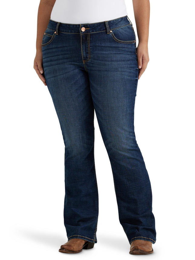 Wrangler Women's Retro Mae Mid Rise Wide Leg Trous