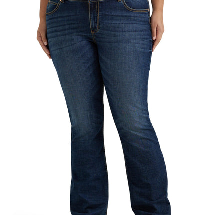 Wrangler Women's Retro Mae Plus Size Mid Rise Stre