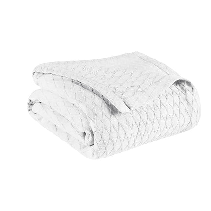 Superior 100% Cotton Thermal Blanket, Soft and Bre