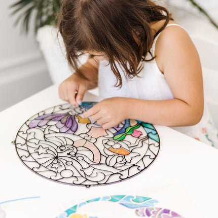 Melissa & Doug Kit de actividad para hacer vidrieras fácilmente