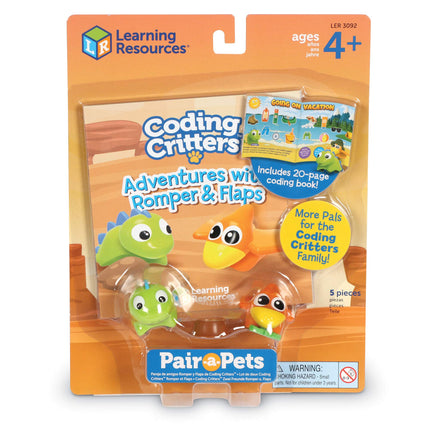 Learning Resources Coding Critters Pair-A-Pets Adventures with Romper & Flaps