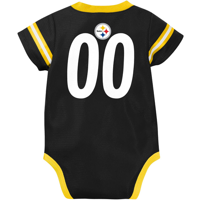 Grenouillère maillot Gerber NFL Pittsburgh Steelers, noir/or/blanc Pittsburgh Steelers, 0-3 mois (138781160STE03M-001)