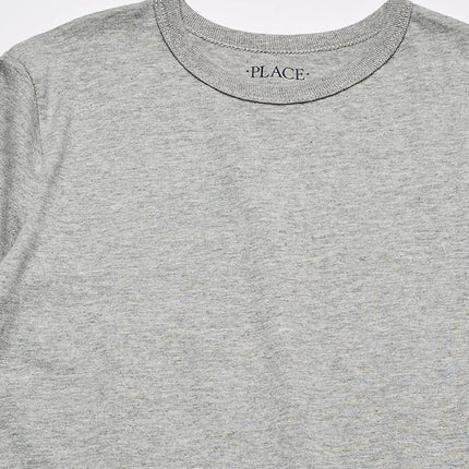 The Children's Place Boys' Basic Short Sleeve Tee, Black/Tidal/H Gray 3-Pack, X-Large