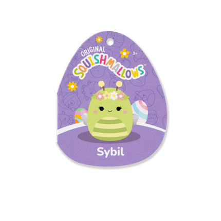 Squishmallows Original 14in Sybil The Green Bee with Flower Crown – Official Jazwares Plush (Large)