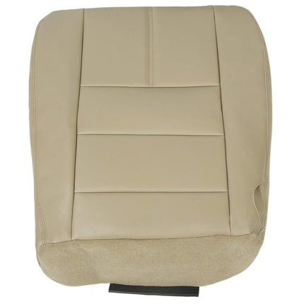 ECOTRIC Driver Bottom Replacement Seat Cover Camel Tan Compatible with 2008-2010 Ford Super Duty F250 F350 F450 F550 Lariat