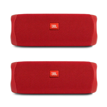 JBL Flip 5 Bundle, Red (Pack of 2)