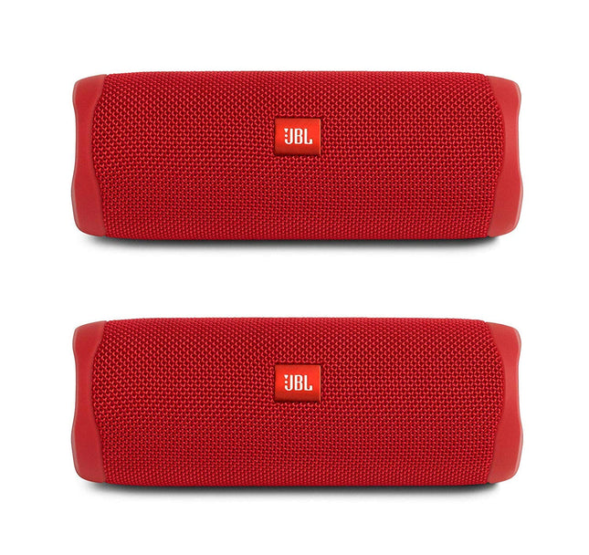 JBL Flip 5 Bundle, Red (Pack of 2)