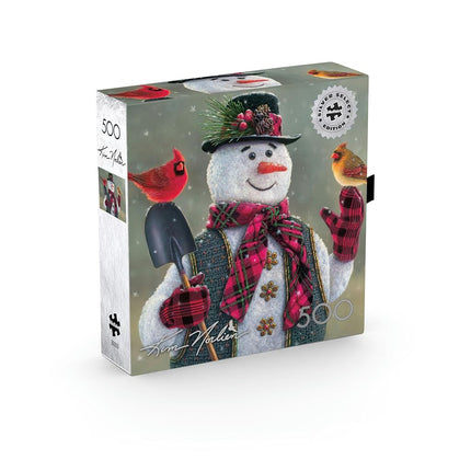 Buffalo Games – Kim Norlien - Snow Grandpa - 500 Piece Silver Select Jigsaw Puzzle Colorful Puzzles for Adults – Precision-Cut Pieces, Beautiful Artwork, and Hours of Relaxing Fun