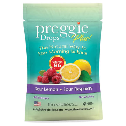 Three Lollies Preggie Drops Plus - 48 Lozenges - E